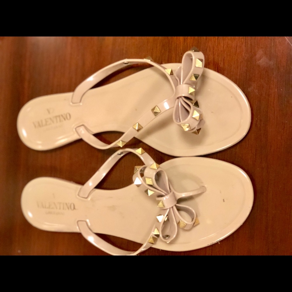 Valentino Rockstud Jelly Sandals